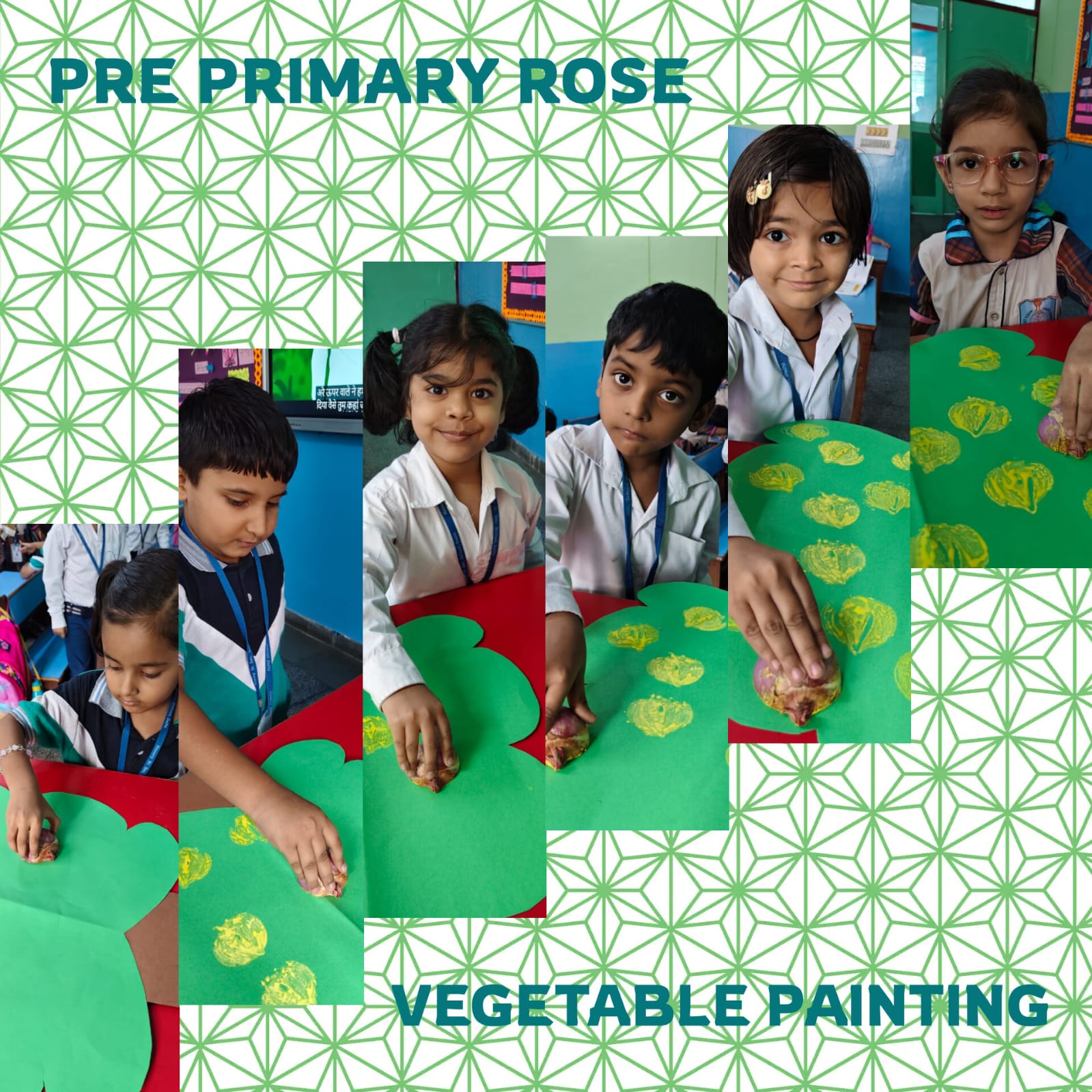 Pre-Primary Vegetable Printing 